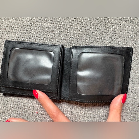 Burberry Nova Check Bifold Wallet Black Leather Authentic - Picture 14 of 16